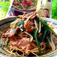 ダイズラボ 菰田欣也監修 本格四川シリーズ✨ニラもやし炒めで皿うどん✨大豆のお肉でおうち中華